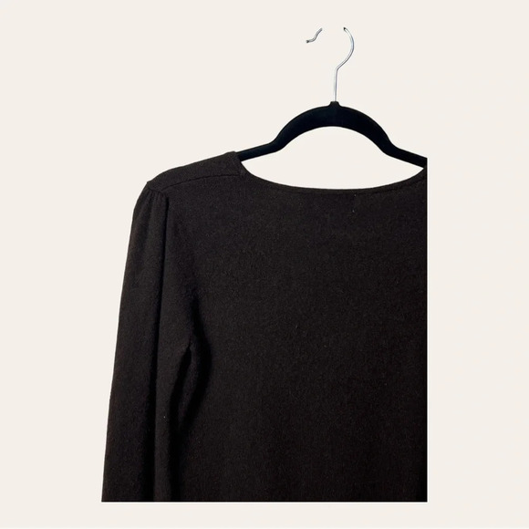 1254. U-KNIT PURE CASHMERE‎ SWEATER BROWN IN COLOR UNKNOWN SIZE SEE MEASUREMENTS - Picture 8 of 9